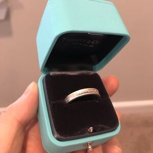Authentic Tiffany 1837 ring in silver US size 9.5